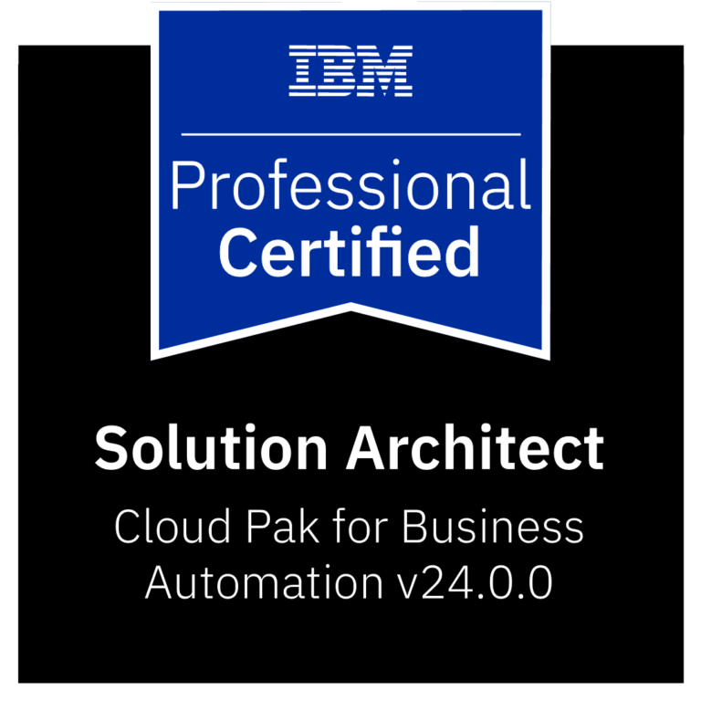 C1000-194 IBM Cloud Pak for Business Automation v2024.0.0 Solution Architect - Professional